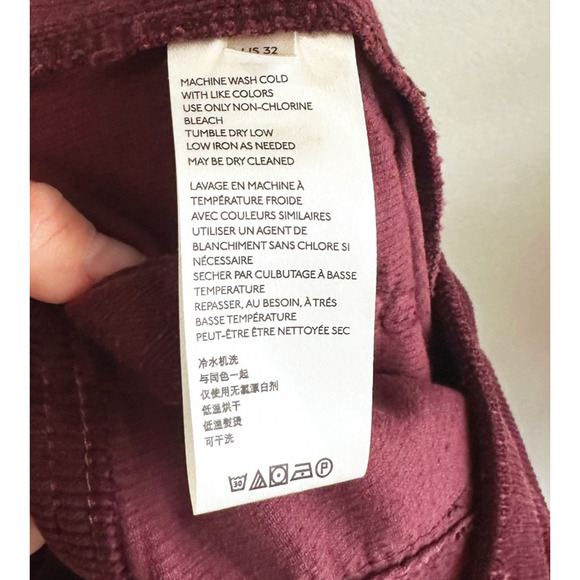 Anthropologie Pilcro High Rise Trouser Boot-Cut Pants Size 32 Corduroy Retro - Picture 8 of 9